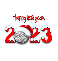 Happy New Year 2023 And Golf Ball