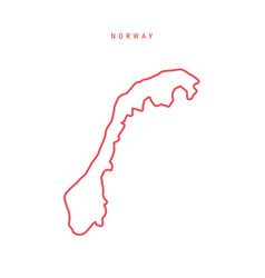 Norway Editable Outline Map