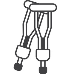 Walking Crutches In Minimal Style