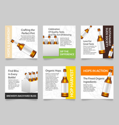 Craft Beer Advertising Mockup Brewery Shop Store