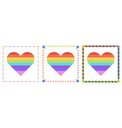 Heart Three Styles For Pride