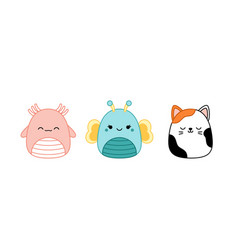 Newt Butterfly Cat Triton Squishmallow Cute