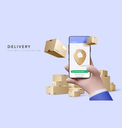 Render For Online Delivery Concept Fast Respond