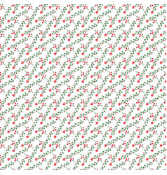 Free Seamless Flowers Pattern With Leaf