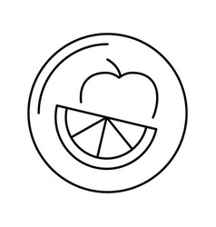 Fruits Department Store Line Icon