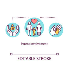 Parent Involvement Concept Icon Positive