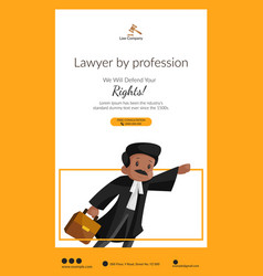 Lawyer By Profession Portrait Template