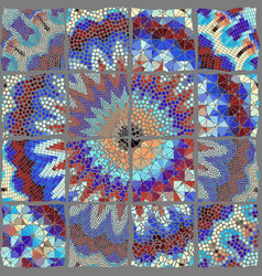 Seamless Mosaic Art Pattern Mandala Art