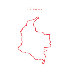 Colombia Editable Outline Map