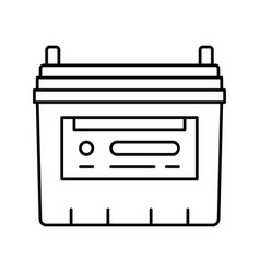 Flooded Lead Acid Battery Line Icon