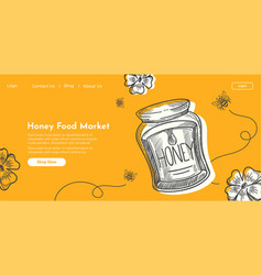 Honey Food Market Organic Shop Website