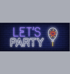 Lets Party Neon Sign