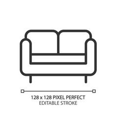 Loveseat Pixel Perfect Linear Icon