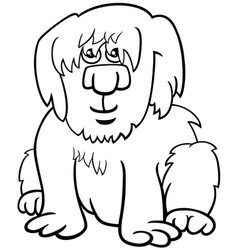 Cartoon Shaggy Dog Character Coloring Page