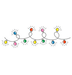 Festive Colorful Lights Decorative Element