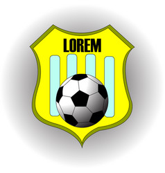 Football Soccer Yellow Team Logo With Text