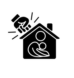 Women Shelter Black Glyph Icon