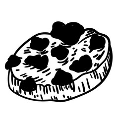 Chocolate Chip Cookie Hand Drawn