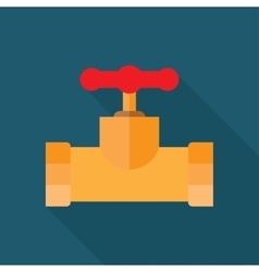 Water meter flat icon Royalty Free Vector Image