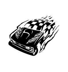 Checkered flag - symbol racing Royalty Free Vector Image