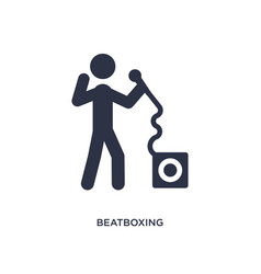 Beatboxing Icon On White Background Simple