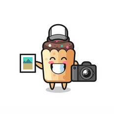 Character Of Cupcake As A Photographer