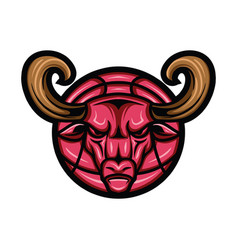 Bull Basketball Logo Design Team Sport Mascot