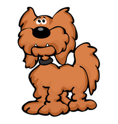 Cute Cartoon Goldendoodle Dog