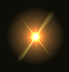 Effect Of A Bright Transparent Glow The Star