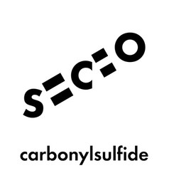 Carbonylsulfide Cos Molecule Foul Smelling Gas