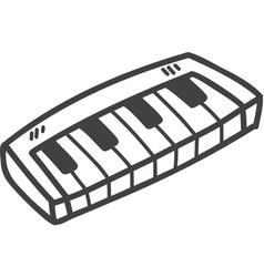 Hand Drawn Mini Portable Piano