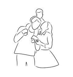 Family Hand Drawn Sketch