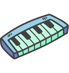 Hand Drawn Mini Portable Piano