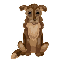 Old Dog Icon Cartoon Style