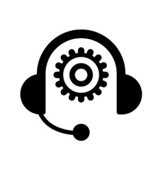 Cogwheel Headphones Maintenance Icon