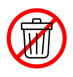 Do Not Throw In Trash Icon Special Disposal