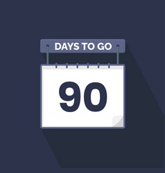 90 Days Left Countdown For Sales Promotion