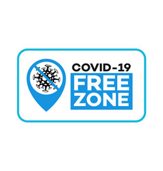 Covid Free Zone Label