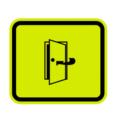 Keep Door Closed Symbol Sign Isolate On White