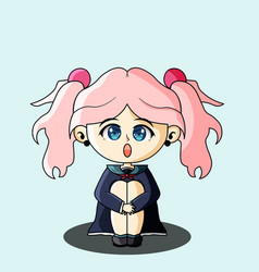 Cute Pink Hair Girl