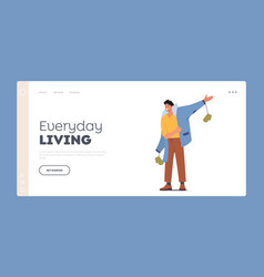 Everyday Living Landing Page Template Male