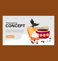 Thanksgiving Holiday Design Template For Websites