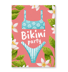 Bikini Party Poster Woman Breast Sexy Bra Pants