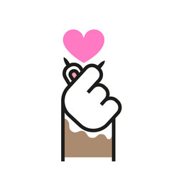 Heart Korean Hand Vector Images Over 260