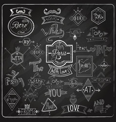 Catchwords Blackboard Chalk Design