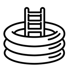 Kid Rubber Pool Icon Outline Style