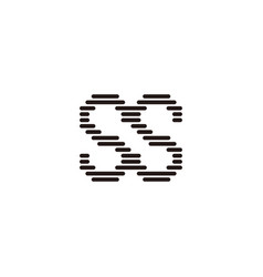 Letter Ss Lines Combination Geometric Simple