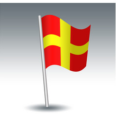 Waving Maritime Signal Flag R Romeo