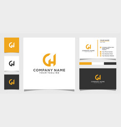 Gh Or Hg Initial Letter Logo Design