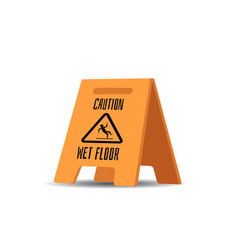 Wet Floor Caution Sign Flat